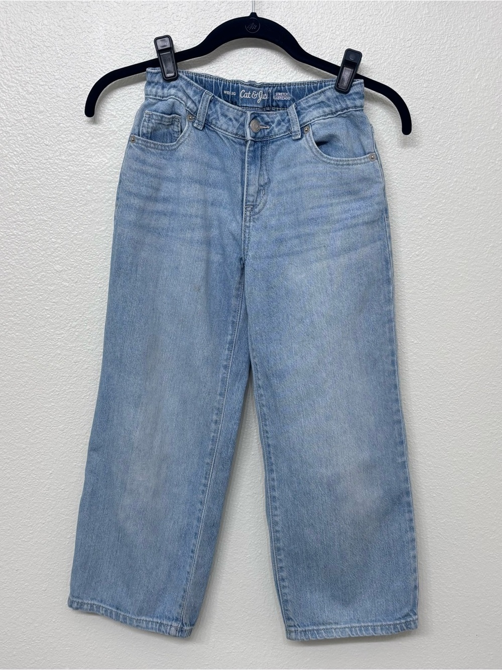 Cat and Jack wide leg blue jeans